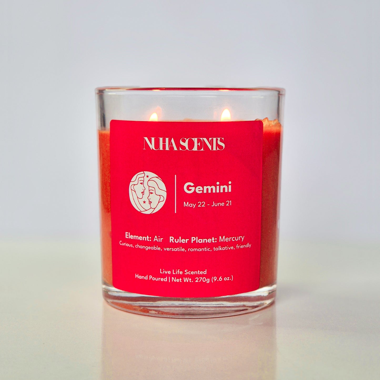 Nuha Scents Candle Horoscope Collection - Gemini