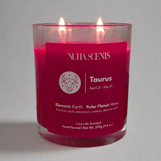 Nuha Scents Candle Horoscope Collection Taurus